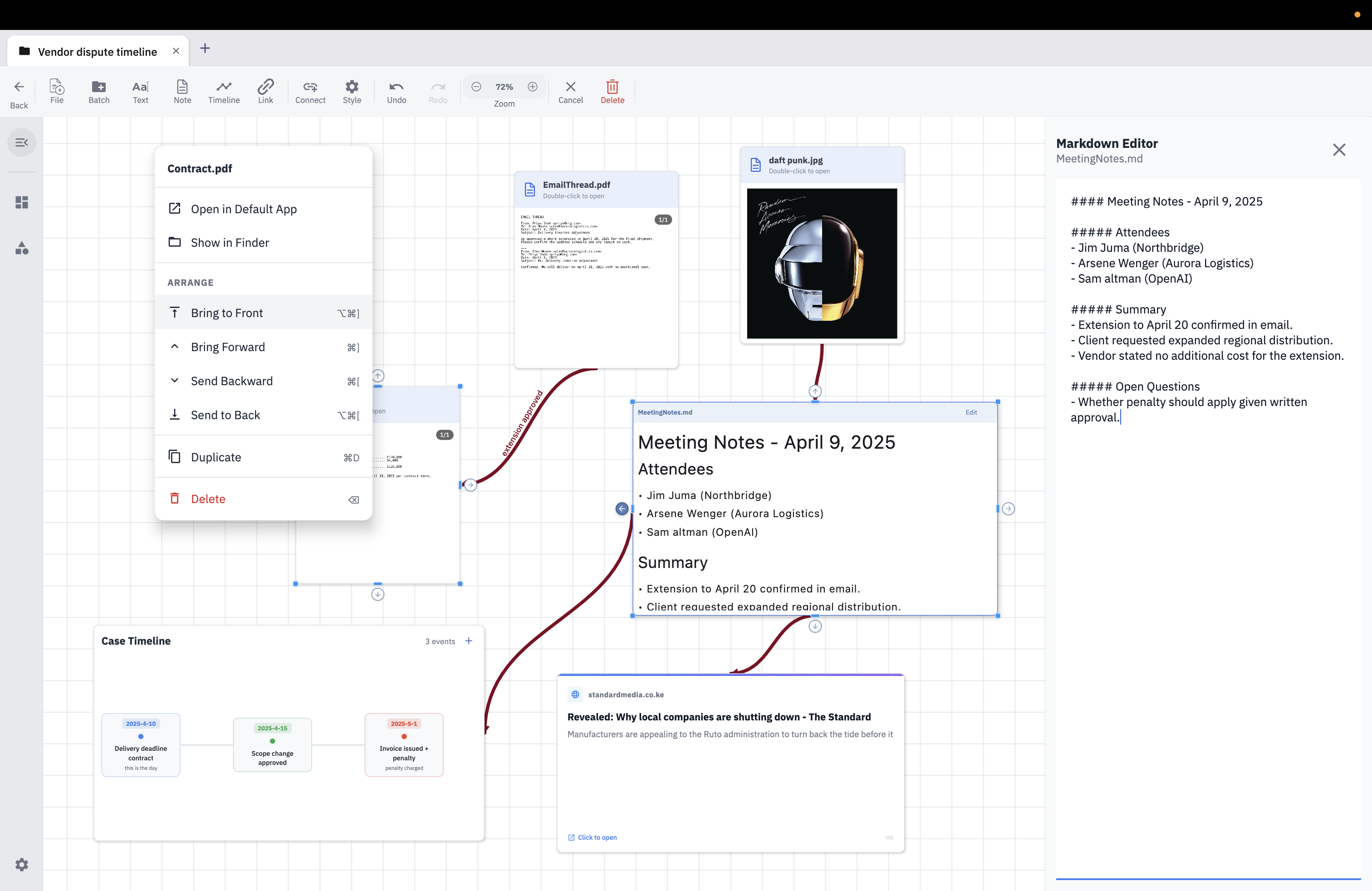 FileCanvas Interface